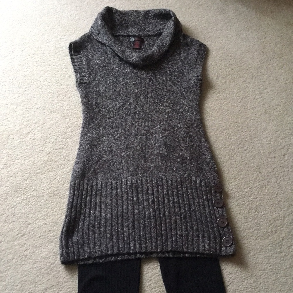 Charcoal Grey Sweater Dress M